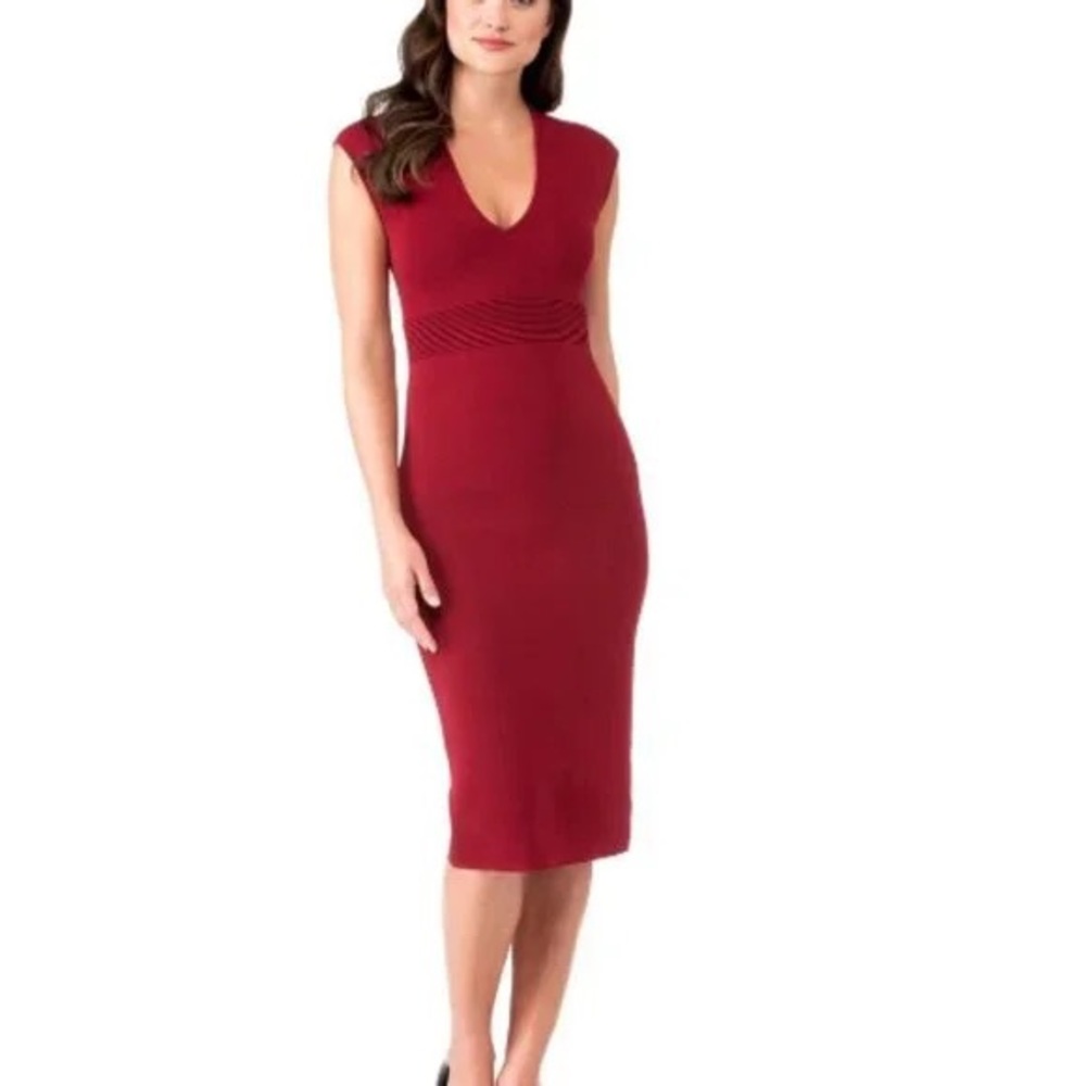 MICHAEL Michael Kors V- Neck Bodycon Dress